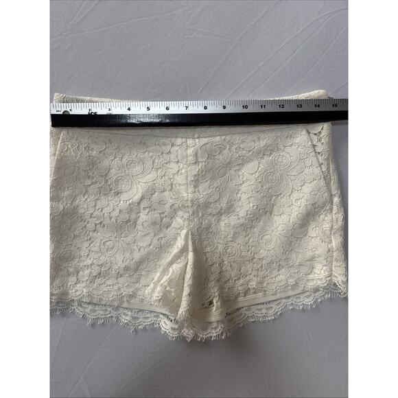 Express Women's 2 White Lace Lined Shorts Summer Spring BOHO Feminine Fairy - Picture 6 of 8
